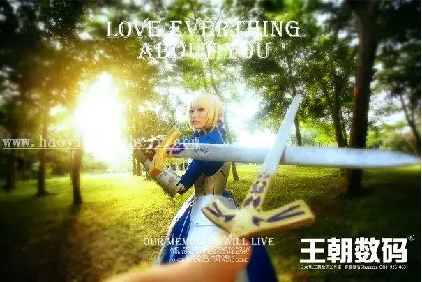 COS照片，制作梦幻柔光效果COSplay照片_www.haoyidiansheji.com