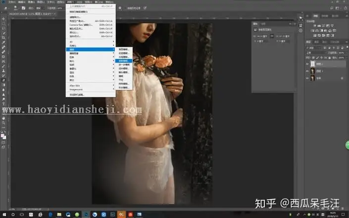 人像后期，用PS营造朦胧复古私房照片_www.haoyidiansheji.com
