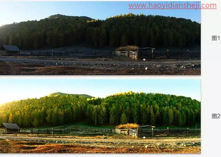 风景后期，用ACR快速调整农场风景照片色彩_www.haoyidiansheji.com