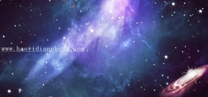星空头像，用刘诗诗做范例制作星空蓝色头像_www.haoyidiansheji.com