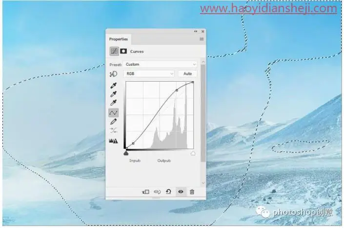 创意合成，合成冰冻特效的金鱼场景_www.haoyidiansheji.com