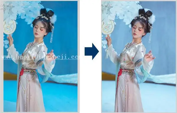 LR调色教程，通过L制作仙气十足的玉兔照片_www.haoyidiansheji.com