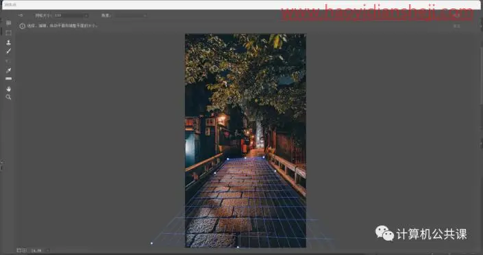 倒影效果，给街道添加逼真的水坑倒影效果_www.haoyidiansheji.com
