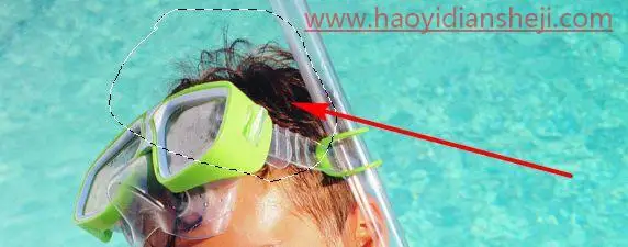 工具抠图，色彩范围命令抠图实例_www.haoyidiansheji.com