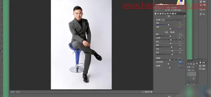 人像修图，通过PS打造男士时尚感效果照片_www.haoyidiansheji.com