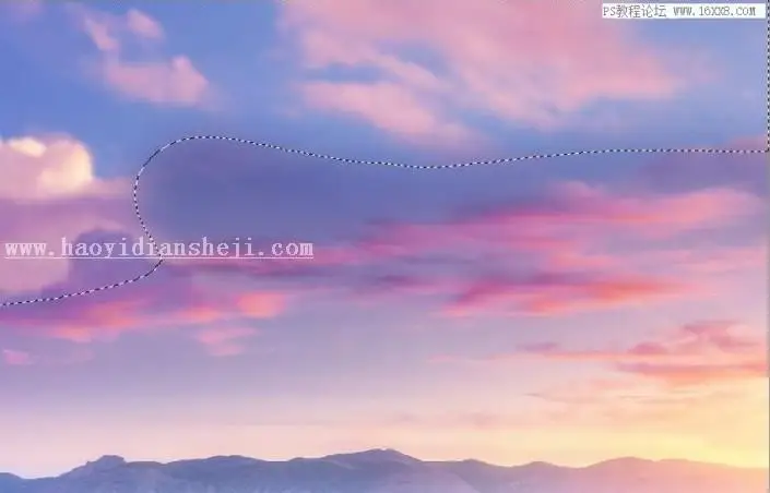 场景合成，用PS合成一副梦幻的二次元场景_www.haoyidiansheji.com