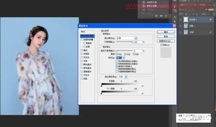 玻璃效果，给迪丽热巴的照片制作一种立体方块玻璃效果_www.haoyidiansheji.com