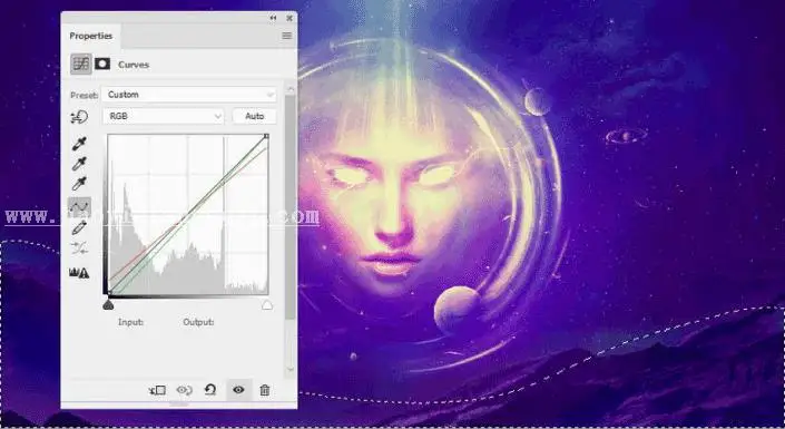 场景合成，用PS合成一个抽象的超现实科幻人物_www.haoyidiansheji.com