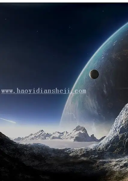 场景合成，在PS里合成一个《星球大战》的海报_www.haoyidiansheji.com