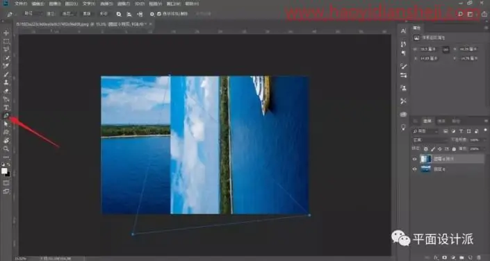 坍塌效果，制作一种像盗梦空间效果的空间倒置坍塌效果照片_www.haoyidiansheji.com