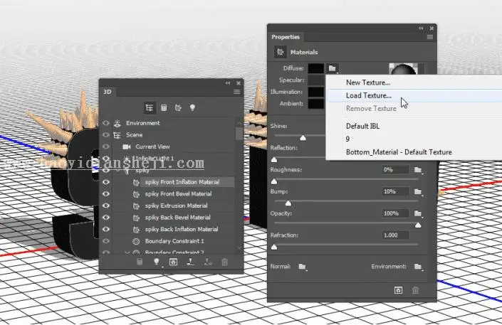 金属字，用PS制作3D效果的金属铆钉文字_www.haoyidiansheji.com