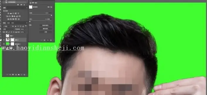 抠头发，用PS把黑色背景下的黑色头发轻松抠出_www.haoyidiansheji.com