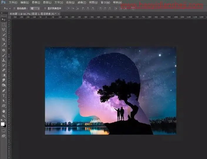 重曝照片，制作创意十足的重曝人物照片_www.haoyidiansheji.com
