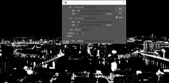 夜景调色，快速调出城市夜景的暗金色调_www.haoyidiansheji.com