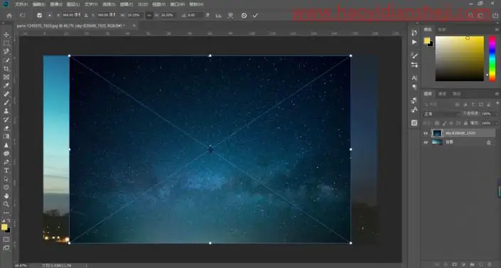 星轨效果，制作比较科幻的星轨效果照片_www.haoyidiansheji.com
