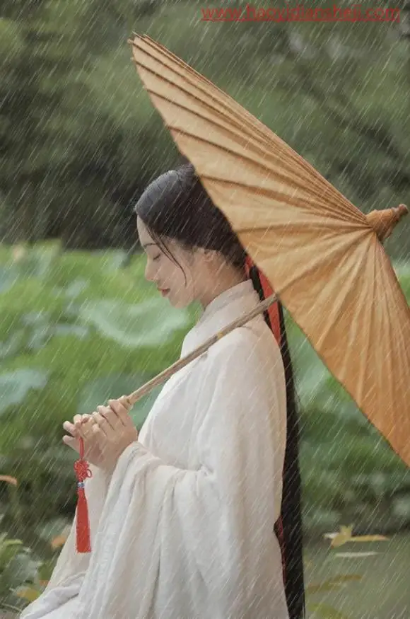 下雨效果，给古风人像添加一种下雨效果_www.haoyidiansheji.com