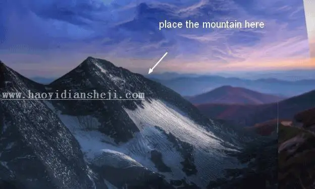 场景合成，在ps中建造一个完美女孩儿看日落的场景_www.haoyidiansheji.com