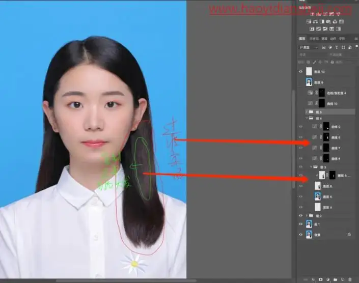 证件照，制作精致清晰的证件照片_www.haoyidiansheji.com