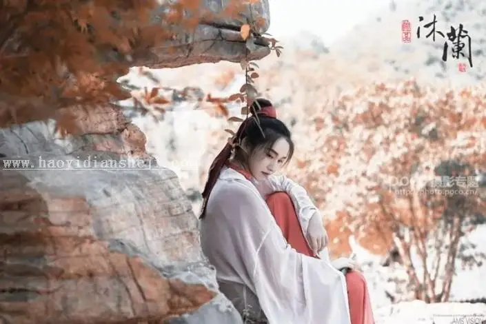 古风照片，通过PS打造古典武侠中国风侠女风照片_www.haoyidiansheji.com