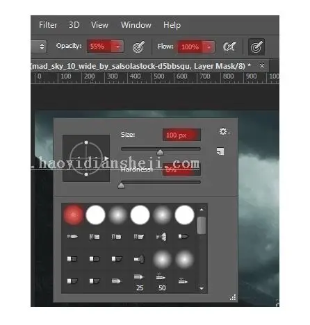 场景合成，在PS里创建一个魔幻瑰丽的场景_www.haoyidiansheji.com