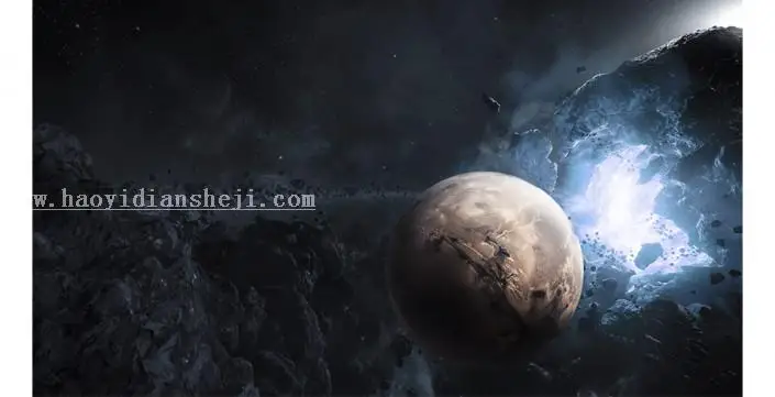 场景合成，用PS合成一个给星球带上耳机的创意场景_www.haoyidiansheji.com