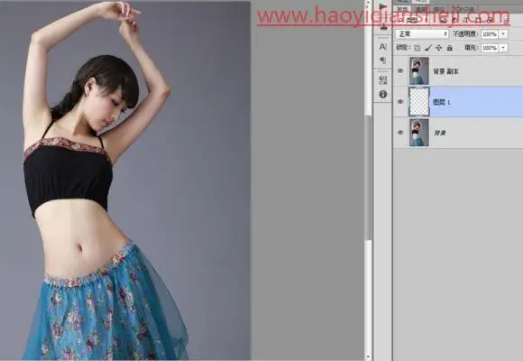 液态效果，在PS中把人物制作成液态水人效果_www.haoyidiansheji.com