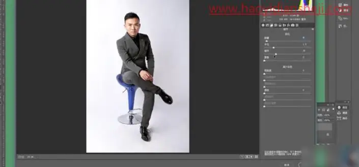 人像修图，通过PS打造男士时尚感效果照片_www.haoyidiansheji.com