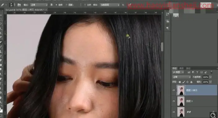 古风后期，给时装照片人物制作古风效果照片_www.haoyidiansheji.com