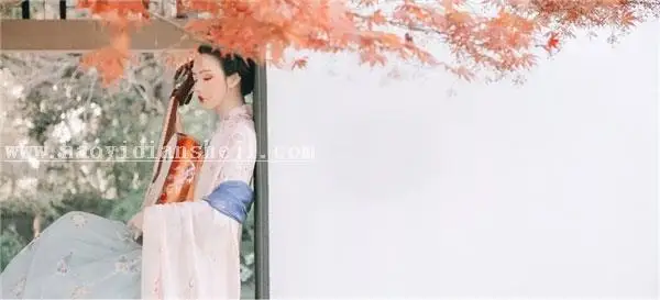 古风照片，通过PS给外景汉服人像制造古典色彩感_www.haoyidiansheji.com