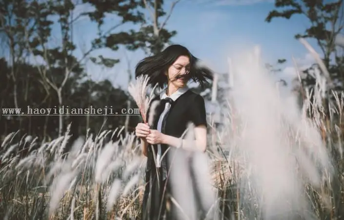 人像调色，教大家调素系风格调色教程_www.haoyidiansheji.com