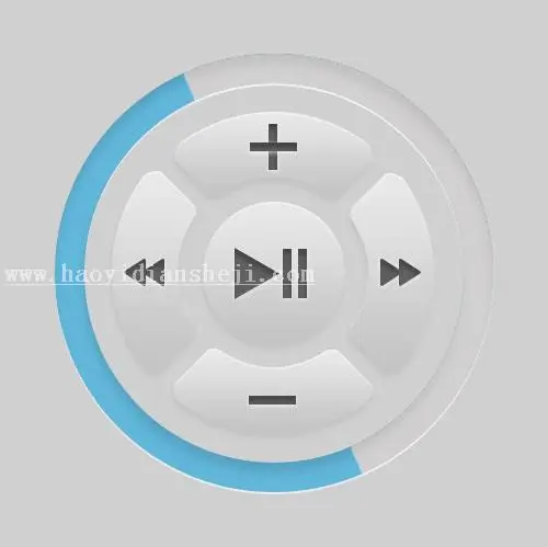 播放按钮，设计视频音乐播放按钮教程_www.haoyidiansheji.com