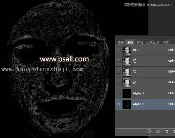 去雀斑，通过PS给人物进行磨皮去雀斑_www.haoyidiansheji.com