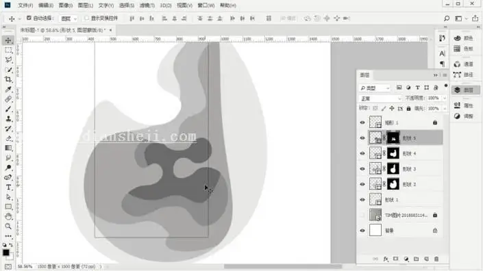 图案制作，通过渐变工具了解阶梯渐变_www.haoyidiansheji.com