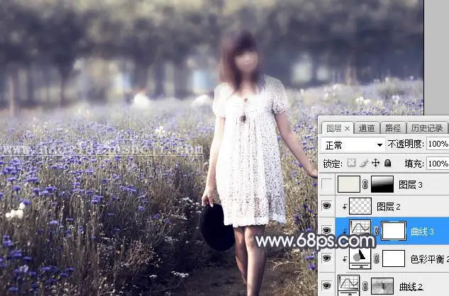 紫色调，调出紫中色梦幻照片效果_www.haoyidiansheji.com