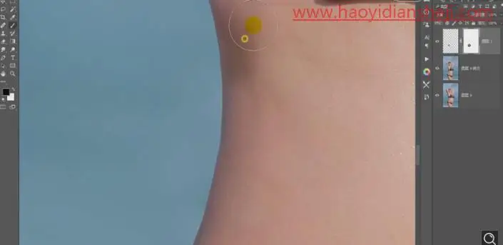 液化功能，通过PS中的液化给人物进行魔鬼变身_www.haoyidiansheji.com