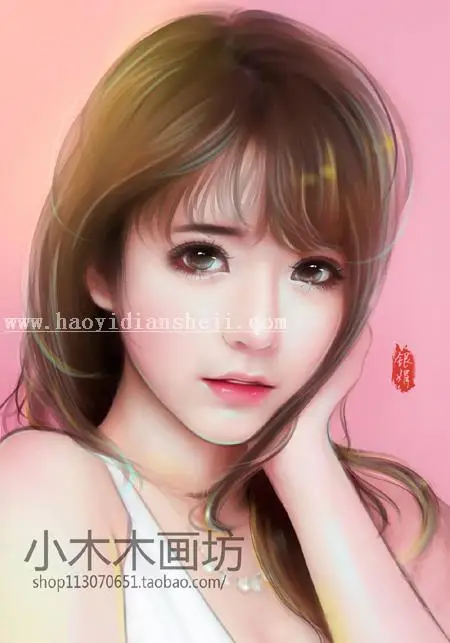 SAI教程，时尚言情画手绘效果教程_www.haoyidiansheji.com