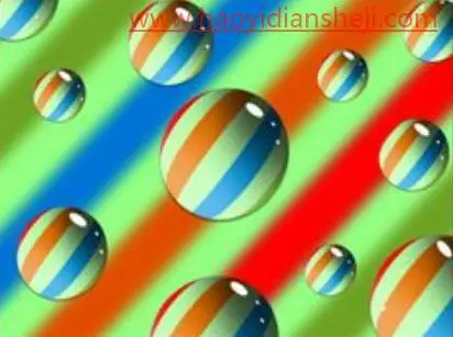 图案制作，在ps中制作炫彩的玻璃球_www.haoyidiansheji.com