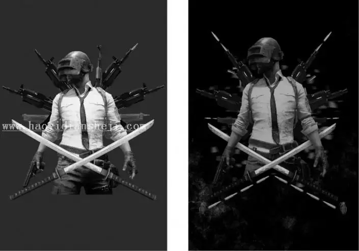 海报制作，通过PS制作一张和平精英吃鸡海报_www.haoyidiansheji.com