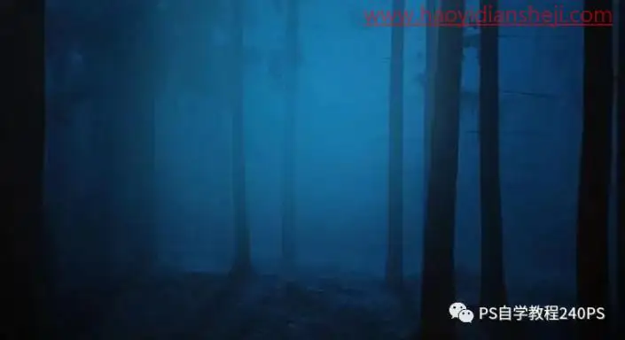 奇幻合成，合成鹿角中的神秘水世界_www.haoyidiansheji.com