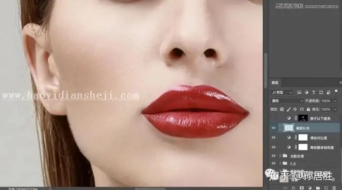 工笔画，用PS实例讲解中国风工笔画人像后期修图_www.haoyidiansheji.com