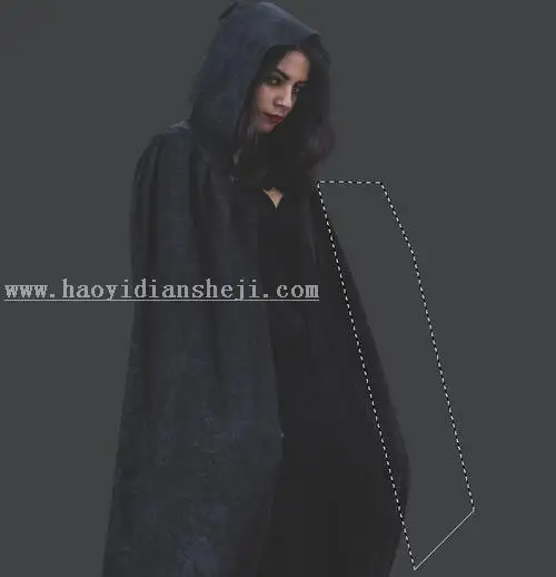 女巫场景，合成恐怖的暗黑女巫场景_www.haoyidiansheji.com