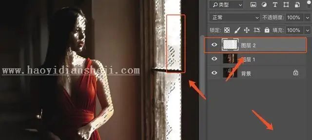 人像照片，加这种光线使照片更漂亮_www.haoyidiansheji.com