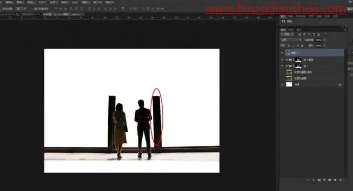 奇幻合成，制作一张超现实的森林里观鱼的场景_www.haoyidiansheji.com