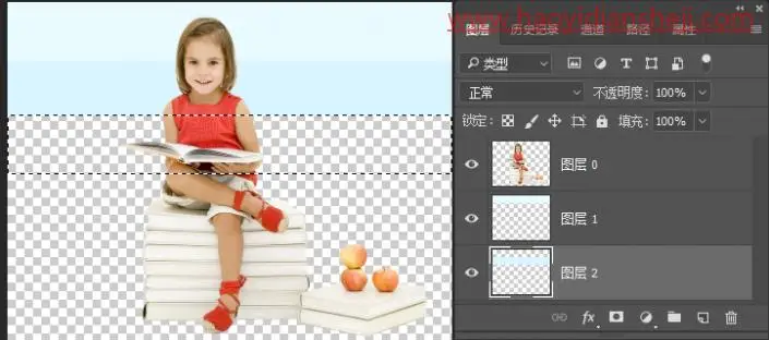 工具运用，用ps中的颜色库给图片制作相近色的背景_www.haoyidiansheji.com