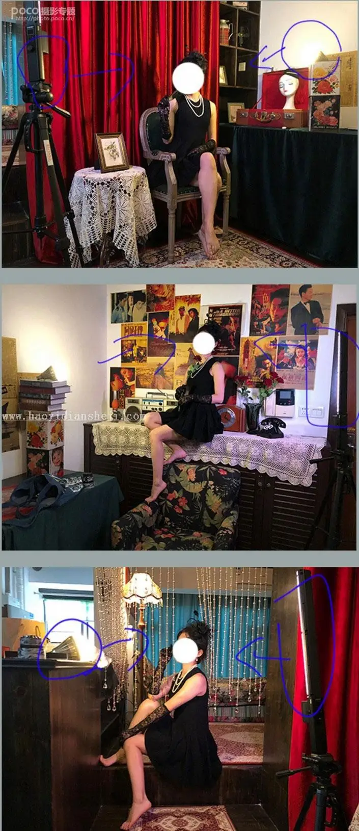 LR调色教程，通过LR给人物调出八十年代复古港风老上海风格照片_www.haoyidiansheji.com