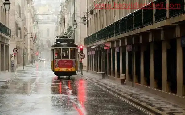 油画效果，通过PS制作雨中油画质感效果照片_www.haoyidiansheji.com