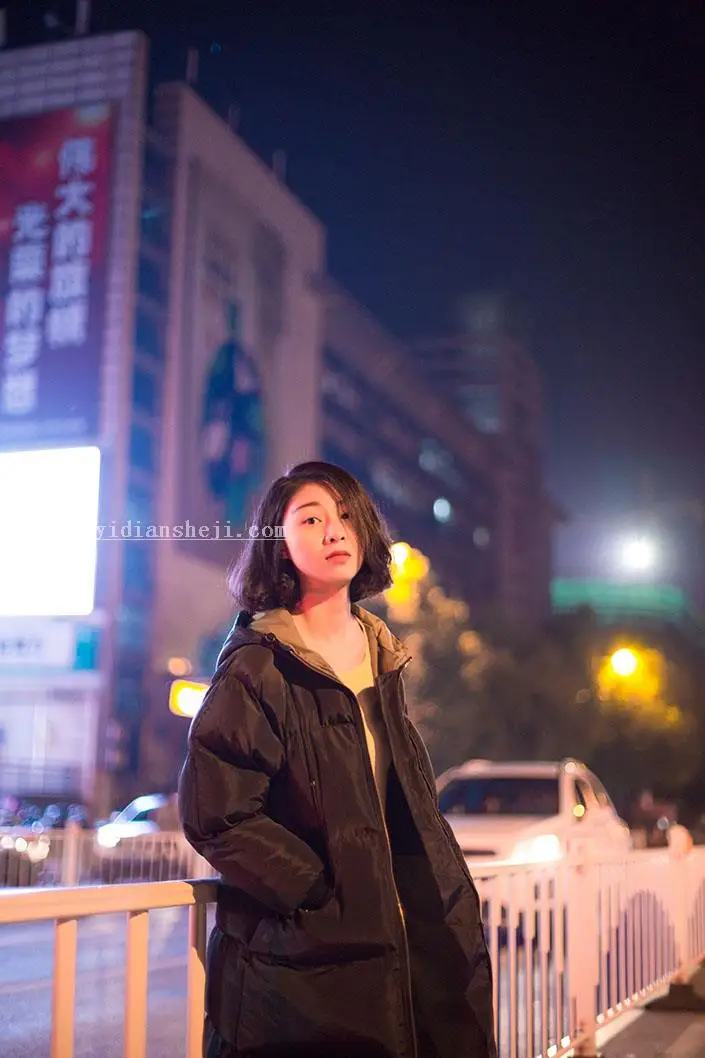夜景人像，简单处理夜景照片教程_www.haoyidiansheji.com