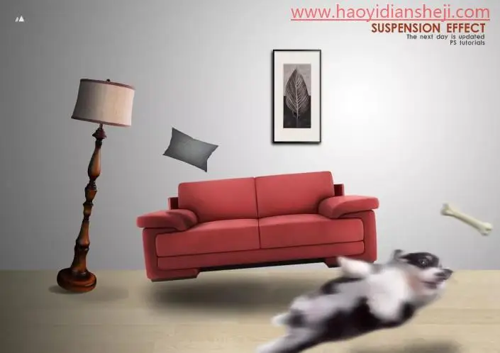 悬浮效果，如果牛顿没发现地心引力_www.haoyidiansheji.com