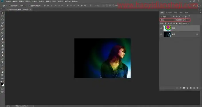 光效制作，在ps中给人物照片制作绚丽的光效_www.haoyidiansheji.com