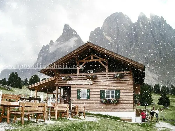 雪景效果，通过PS制作逼真的雪景效果照片_www.haoyidiansheji.com